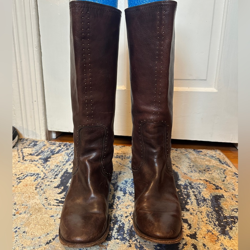 Brown Leather Frye Boots